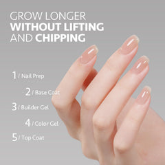 GAOY Builder Gel curing under UV lamp in 60 seconds