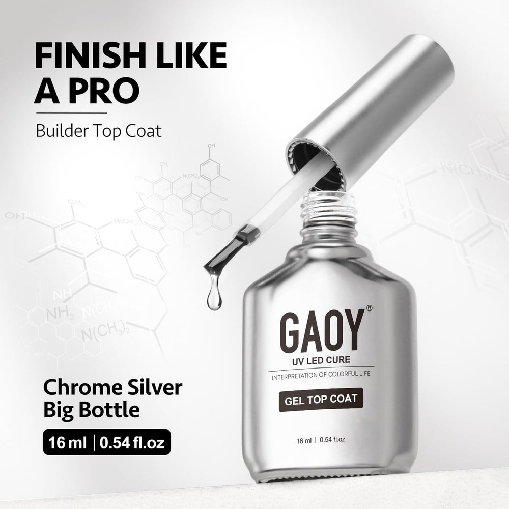 GAOY Builder Top Coat Gel is ideal for quick, glossy gel manicures.