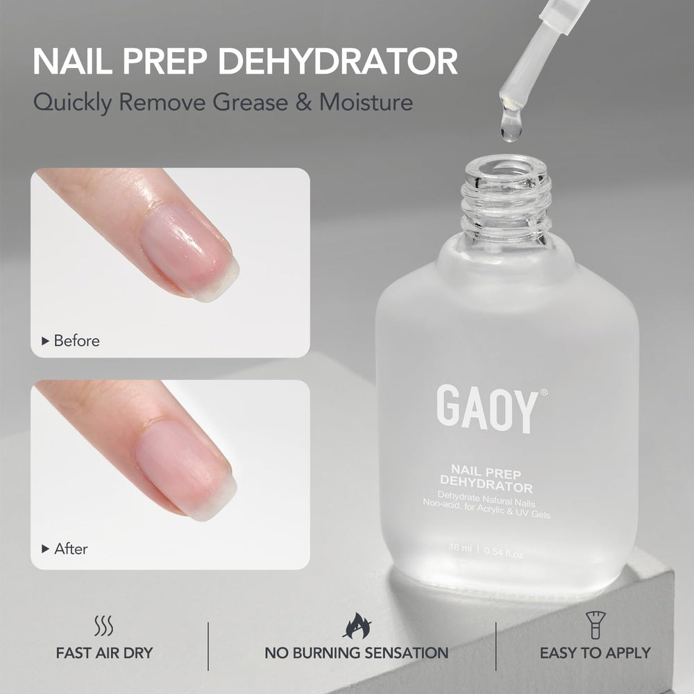 GAOY capa-base gel, base sólida para un color duradero y brillo.