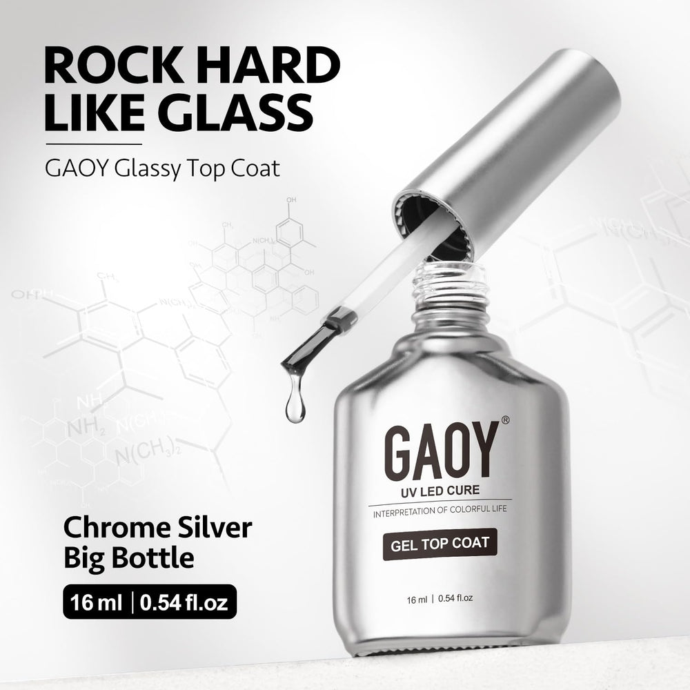 GAOY capa-superior cristalina, brillo intenso y secado rápido.