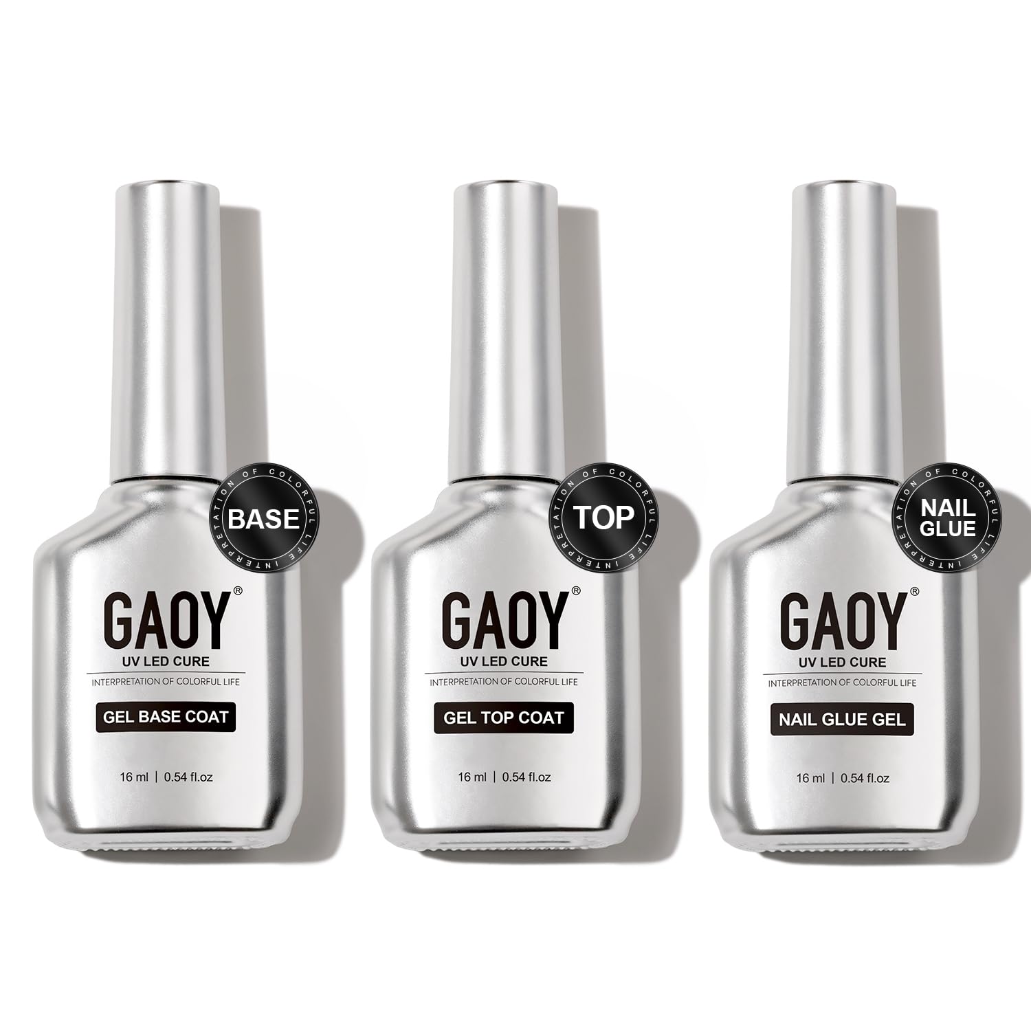 GAOY Capa superior gel con brillo cristalino para un acabado duradero