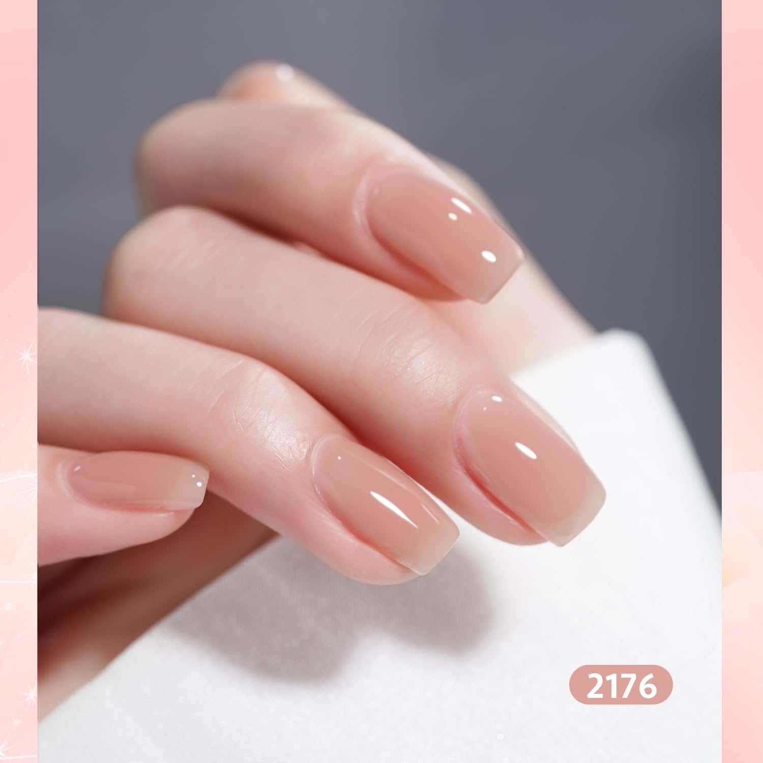GAOY Capa superior gel con acabado translúcido para uñas más brillantes.