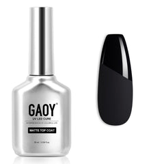GAOY Capa Superior Gel Mate 16 ml, frontal, acabado mate uniforme