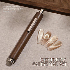 GAOY cat eye magnet held in hand for comfortable DIY nail art sessions.
