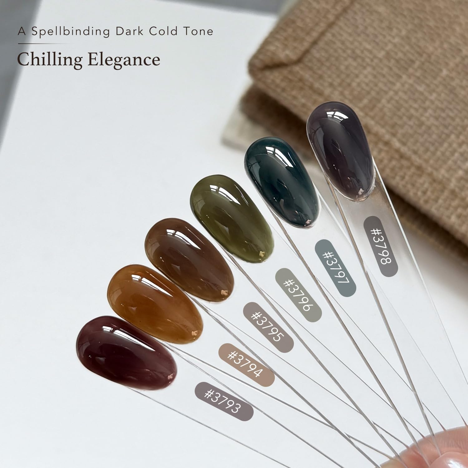 GAOY gel de uñas color negro lechoso para diseños modernos