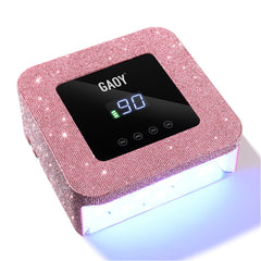 GAOY cordless UV LED nail lamp front view for sleek gel curing at home.