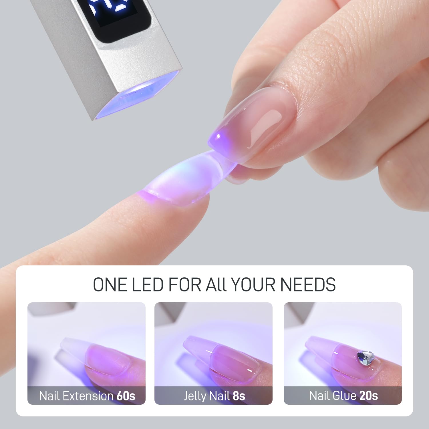 GAOY portable design supports precise one-nail curing and art