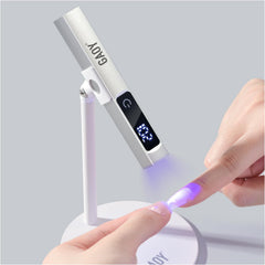 GAOY cordless UV nail lamp side view showing portable silhouette