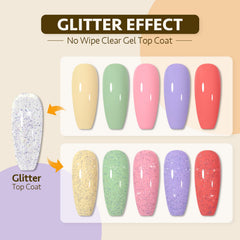 GAOY cura rápida en UV/LED para gel plata irisada, resultado inmediato.