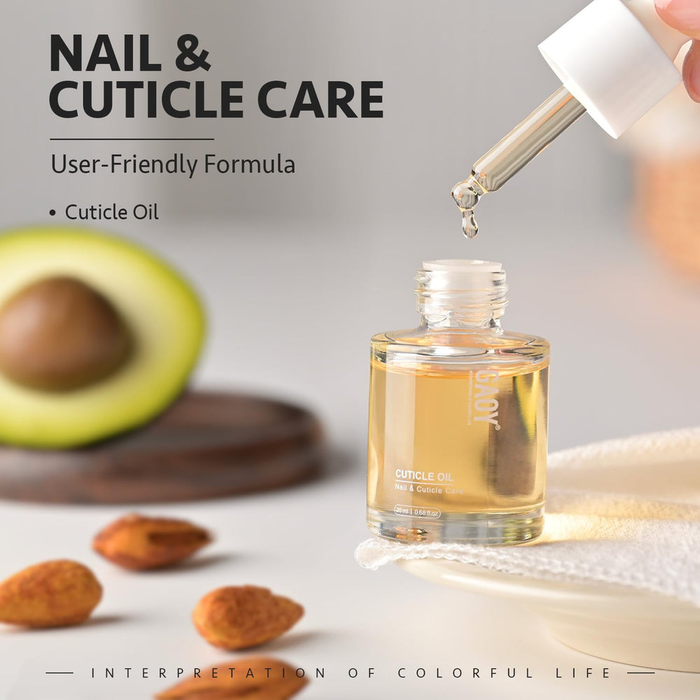 GAOY Cuticle Oil 20ml bottle for daily care routine.