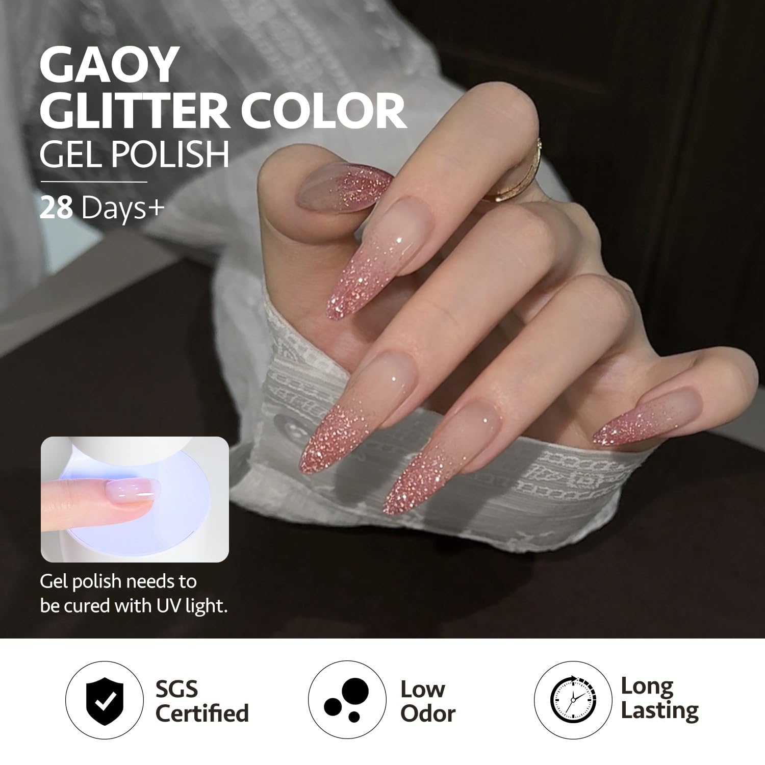 GAOY Diseños de uñas para casa, ideas brillantes y fáciles
