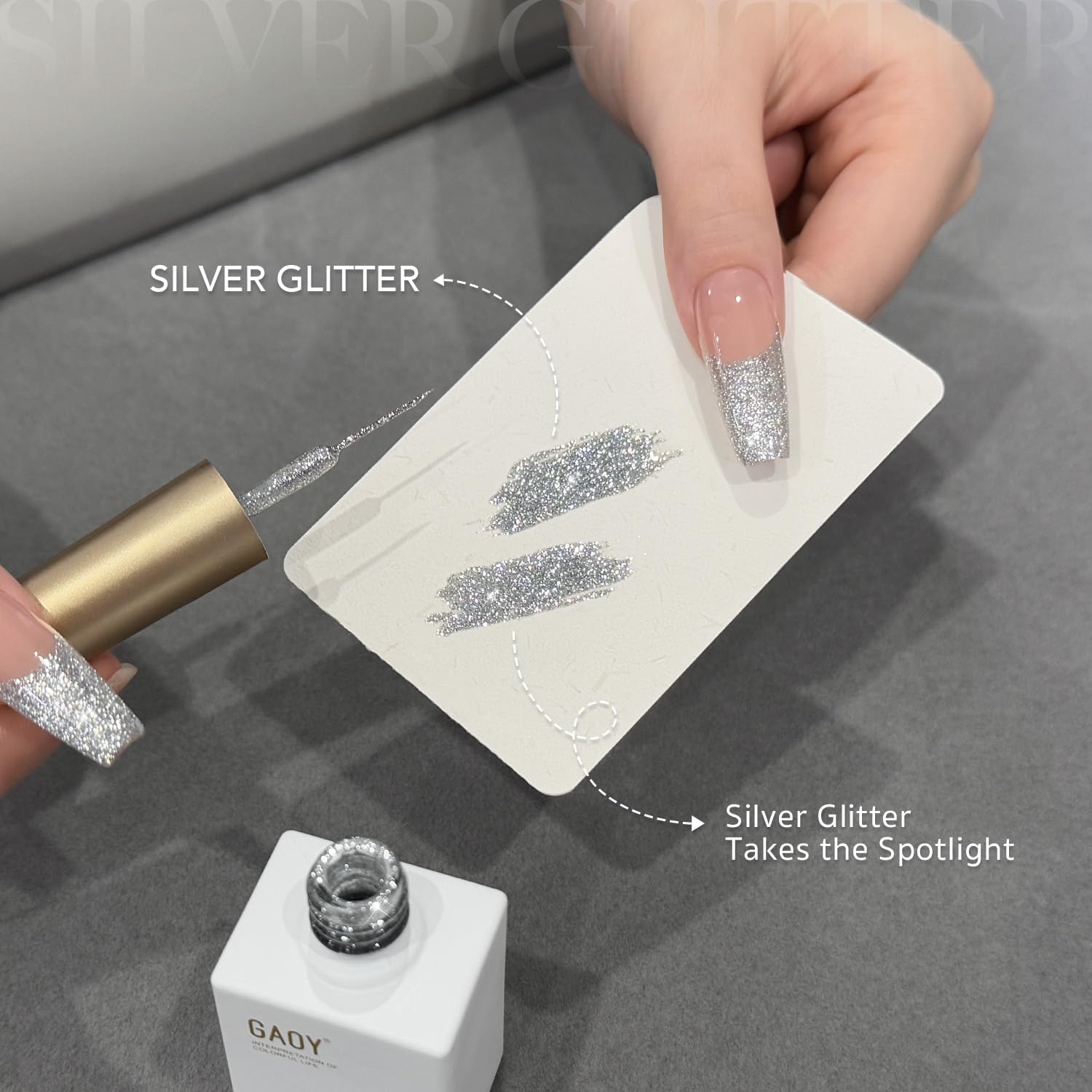 GAOY DIY French manicure setup ready at home.