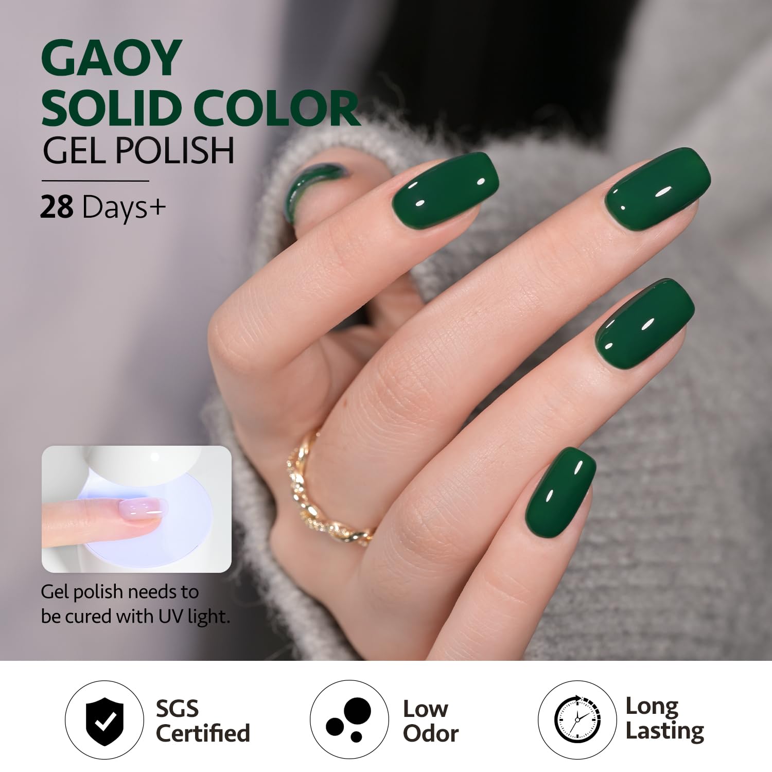 GAOY gel polish ideal for at-home nail art and creative designs.
