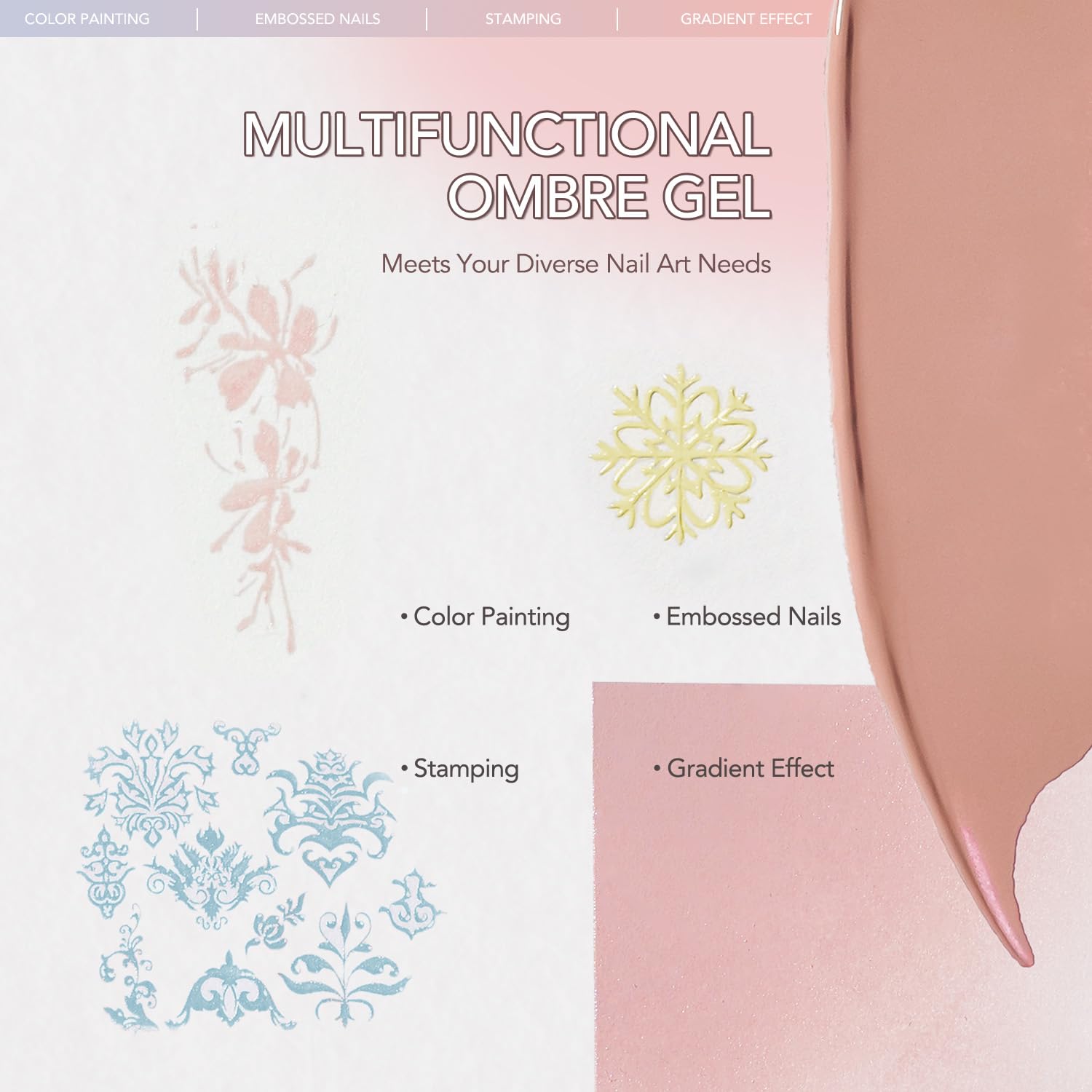 GAOY gradient-friendly gel kit supports effortless color blending at home