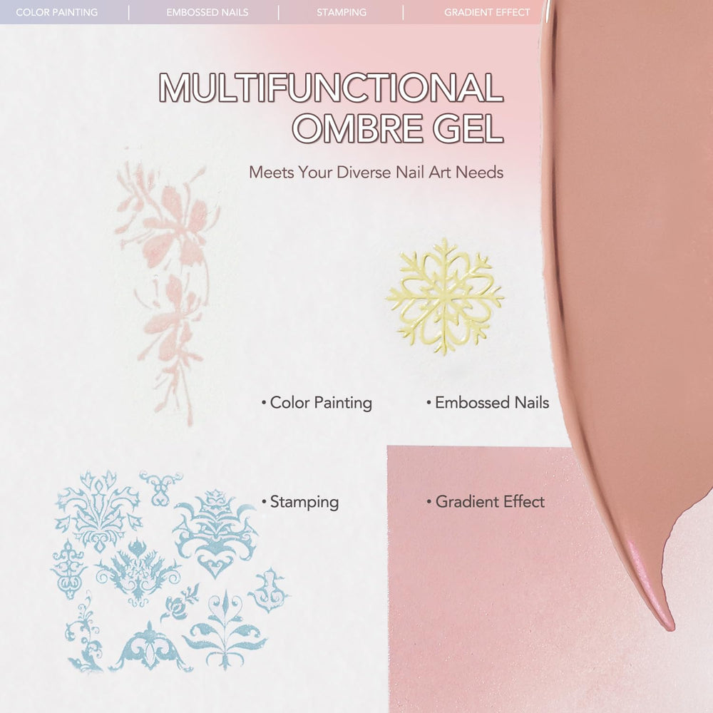 GAOY gradient-friendly gel kit supports effortless color blending at home