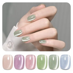 GAOY es esmalte gel Cat Eye con imán para crear patrones únicos en uñas.