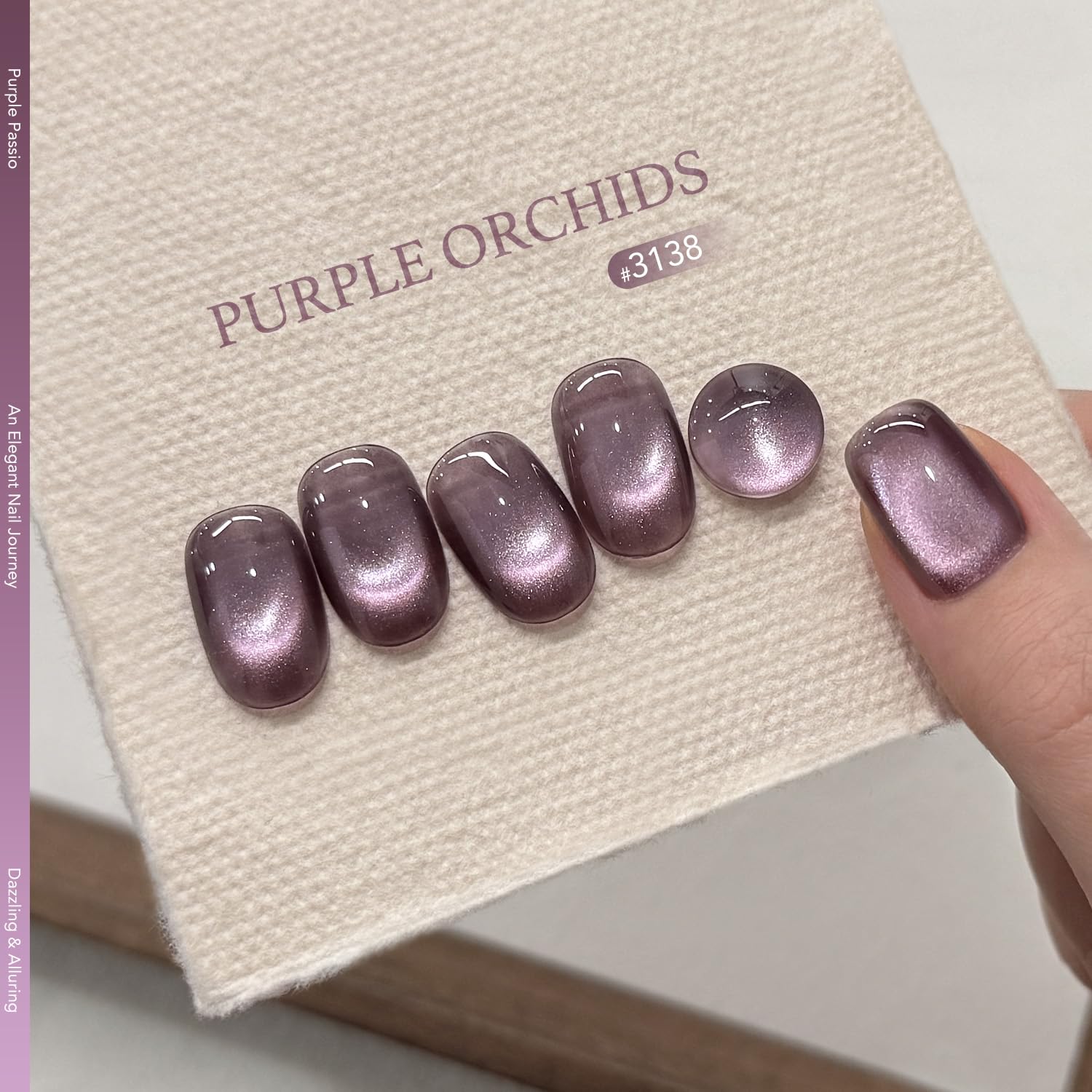 GAOY Esmalte Gel Larga Duración Violeta 3138, acabado duradero
