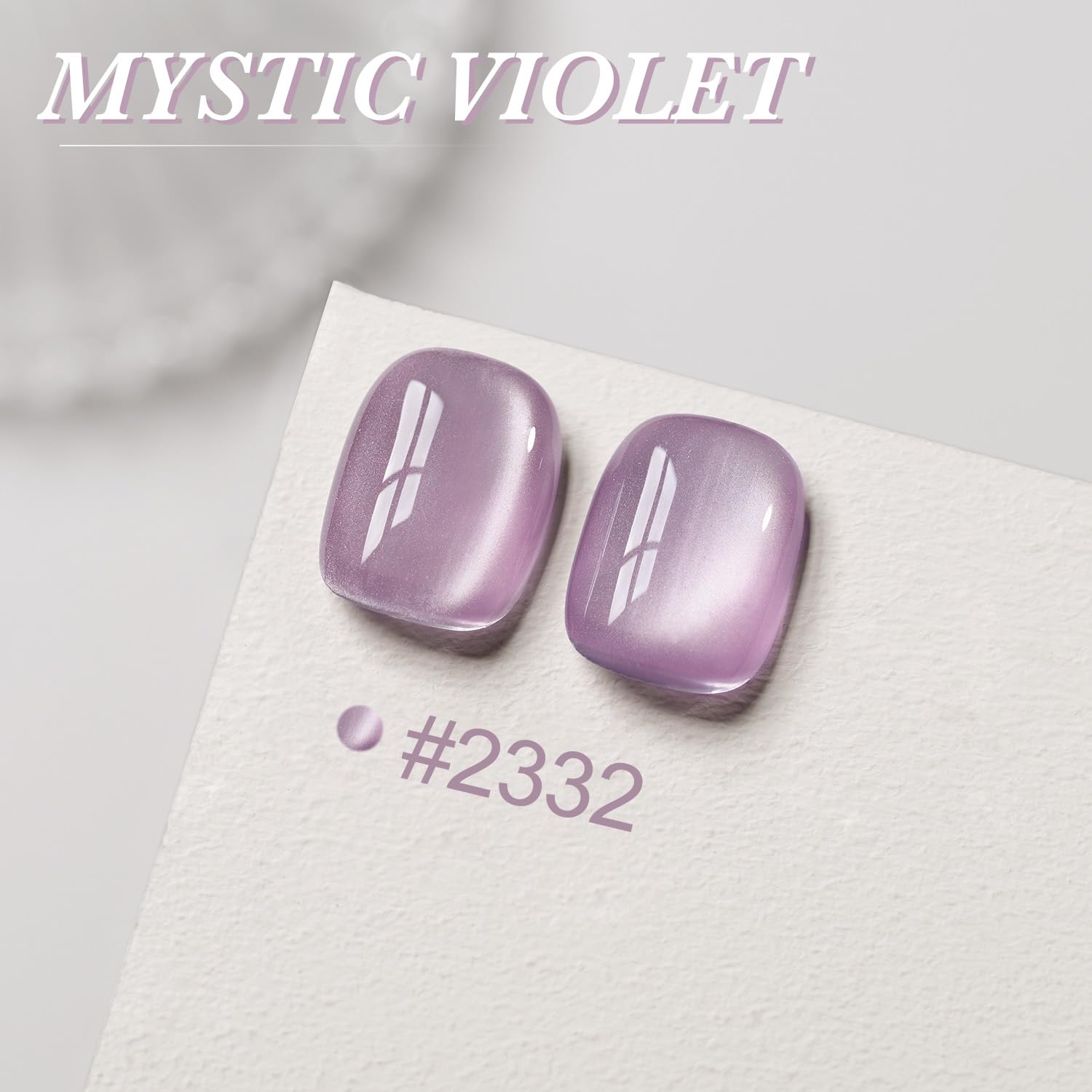 GAOY Esmalte gel ojo de gato morado con imán para patrones únicos.