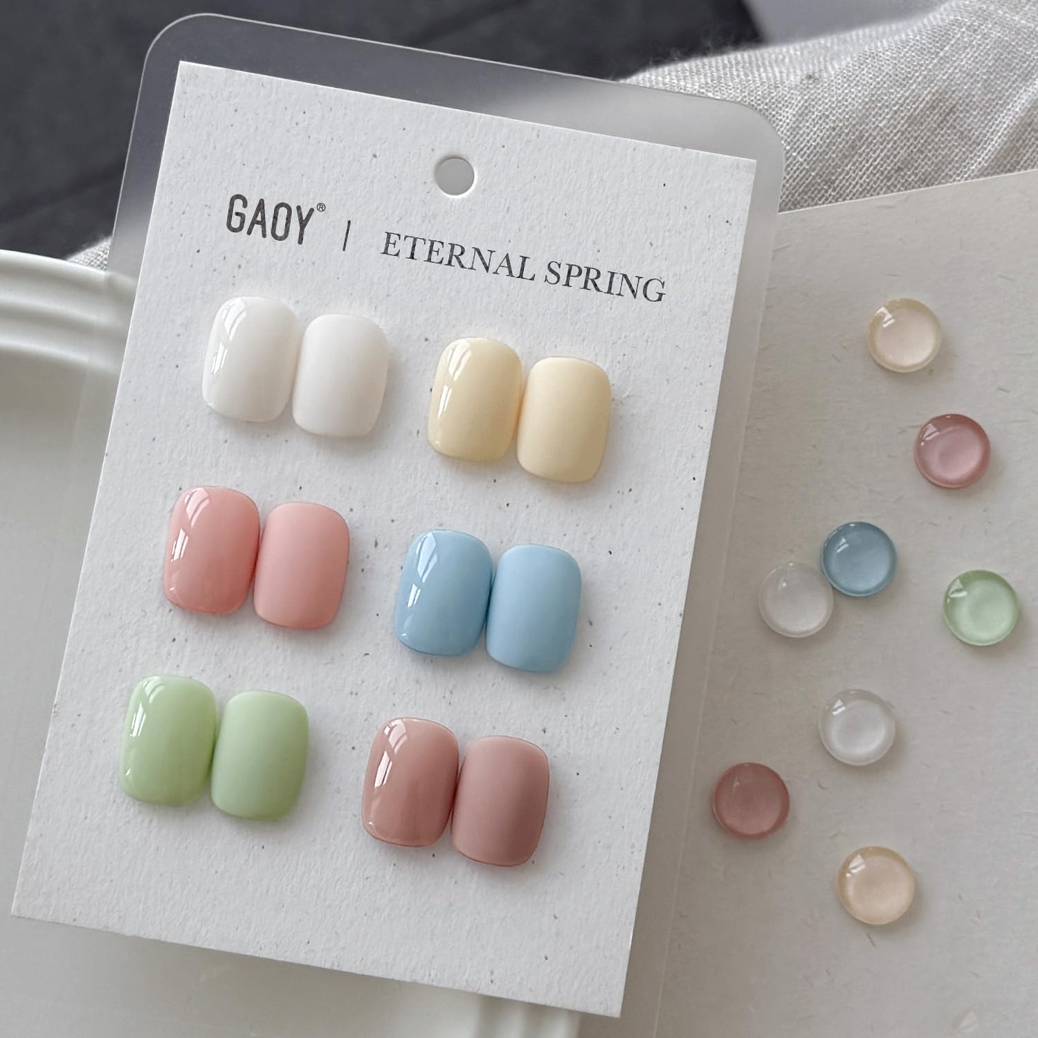GAOY esmalte gel verde de primavera con brillo duradero.