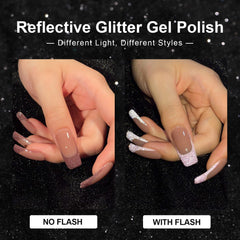 GAOY es esmalte gel rojo reflectante para estilos intensos y duraderos.