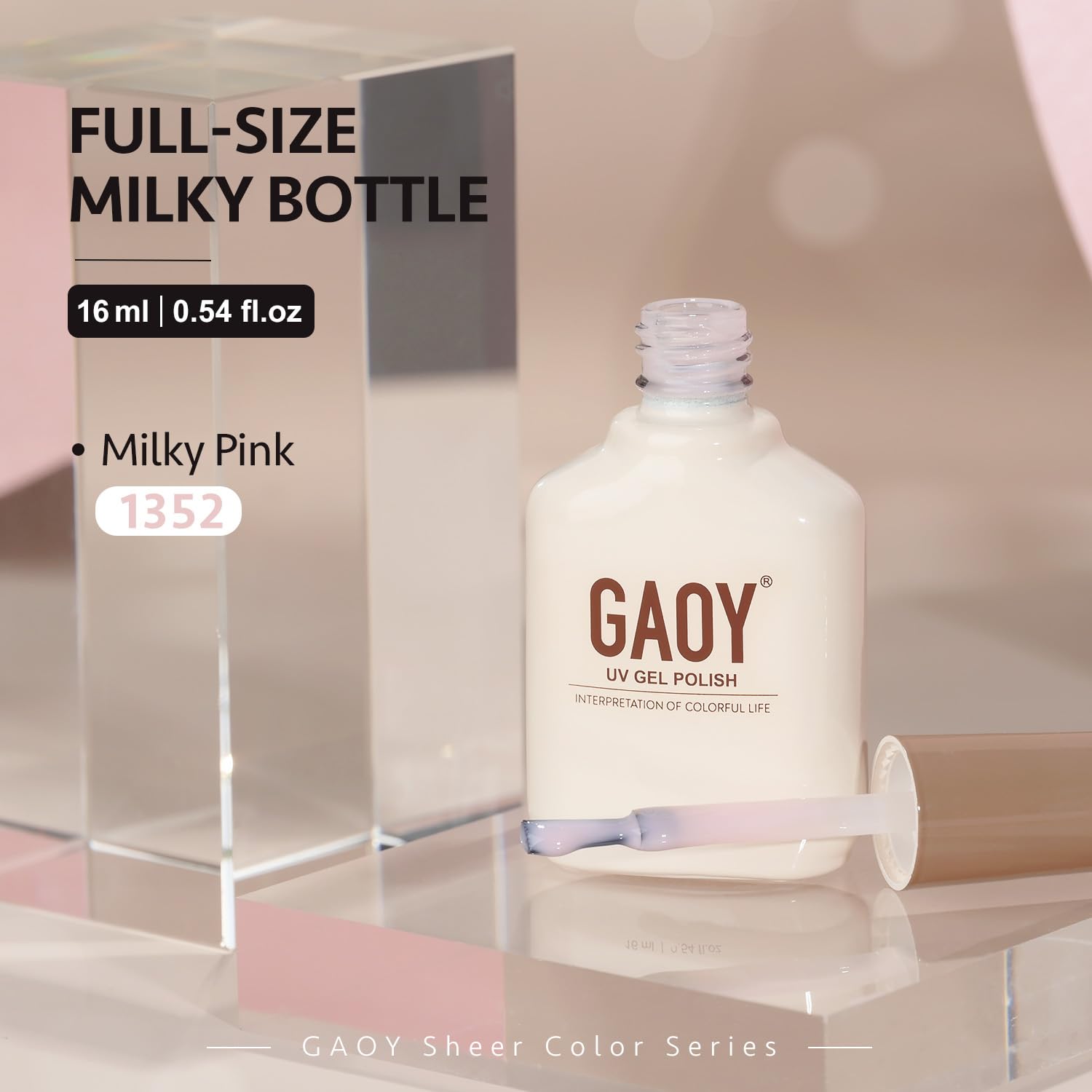 GAOY Arte de uñas con gel translúcido para crear looks personalizados