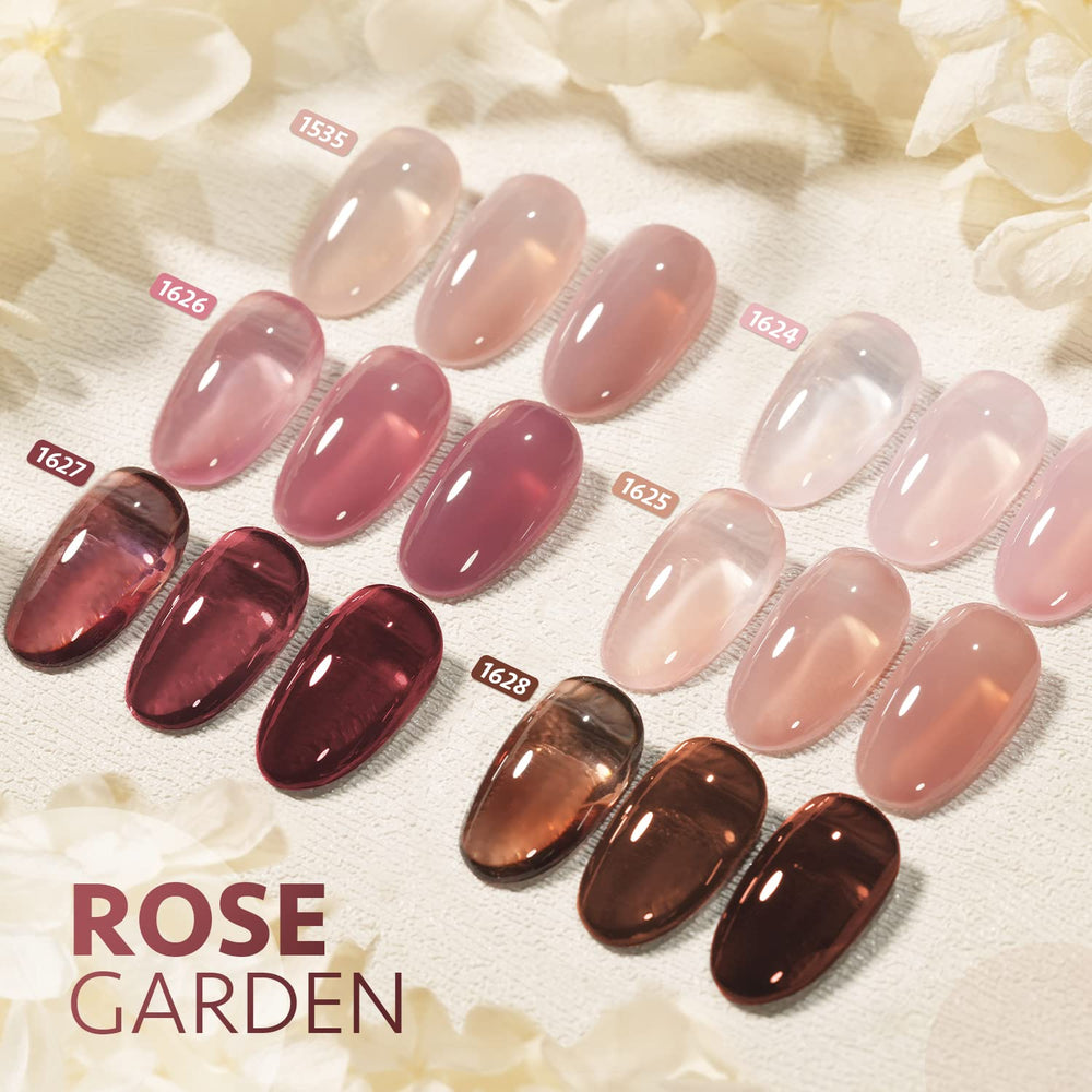 GAOY Rose Garden Jelly Gel: duración potencial de varias semanas con base y top coat.