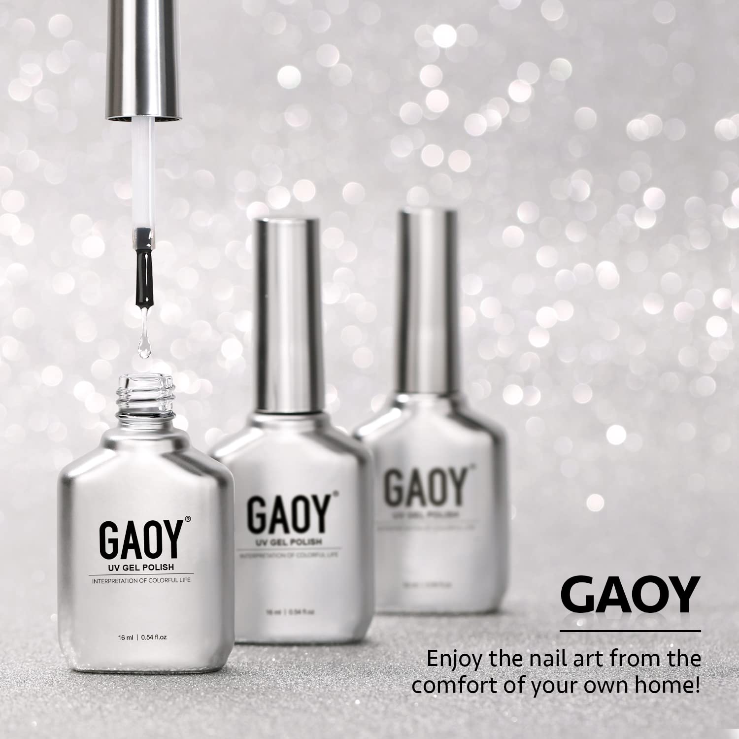 GAOY Etiqueta sin olor, top coat mate para uñas
