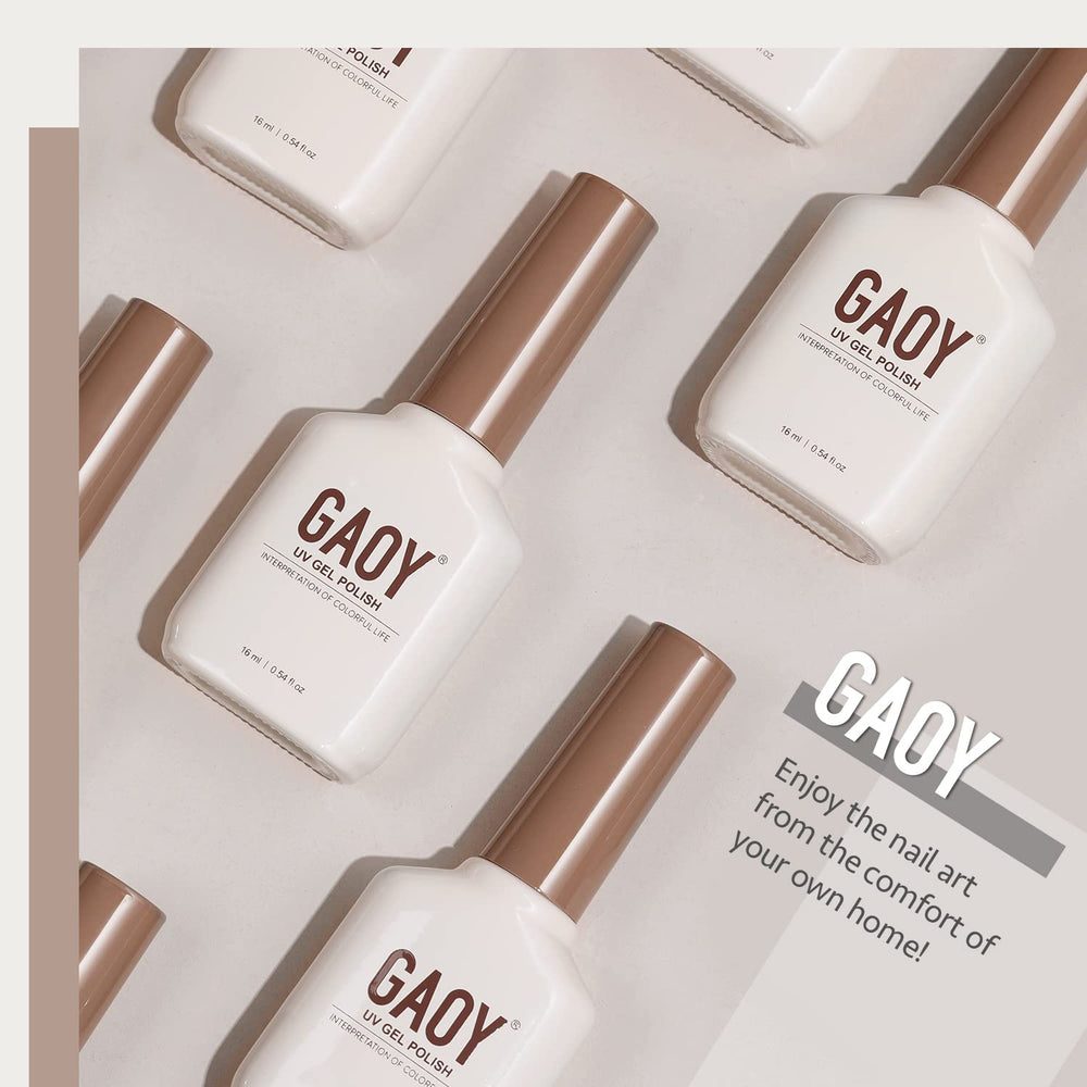 GAOY French tips nail art idea with crisp white tips