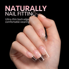 GAOY full-cover press-on nail tips for natural-looking extensions at home or in a salon