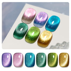 GAOY gel con efecto ojo de gato y brillo para uñas duraderas