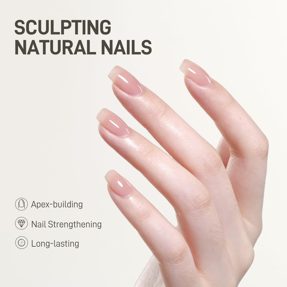 GAOY Gel Nail Kit supports four-week wear with base, color, and top layers.