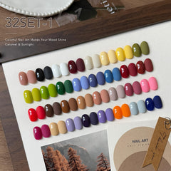 GAOY gel nail polish color swatches palette showing all-season hues for nail art