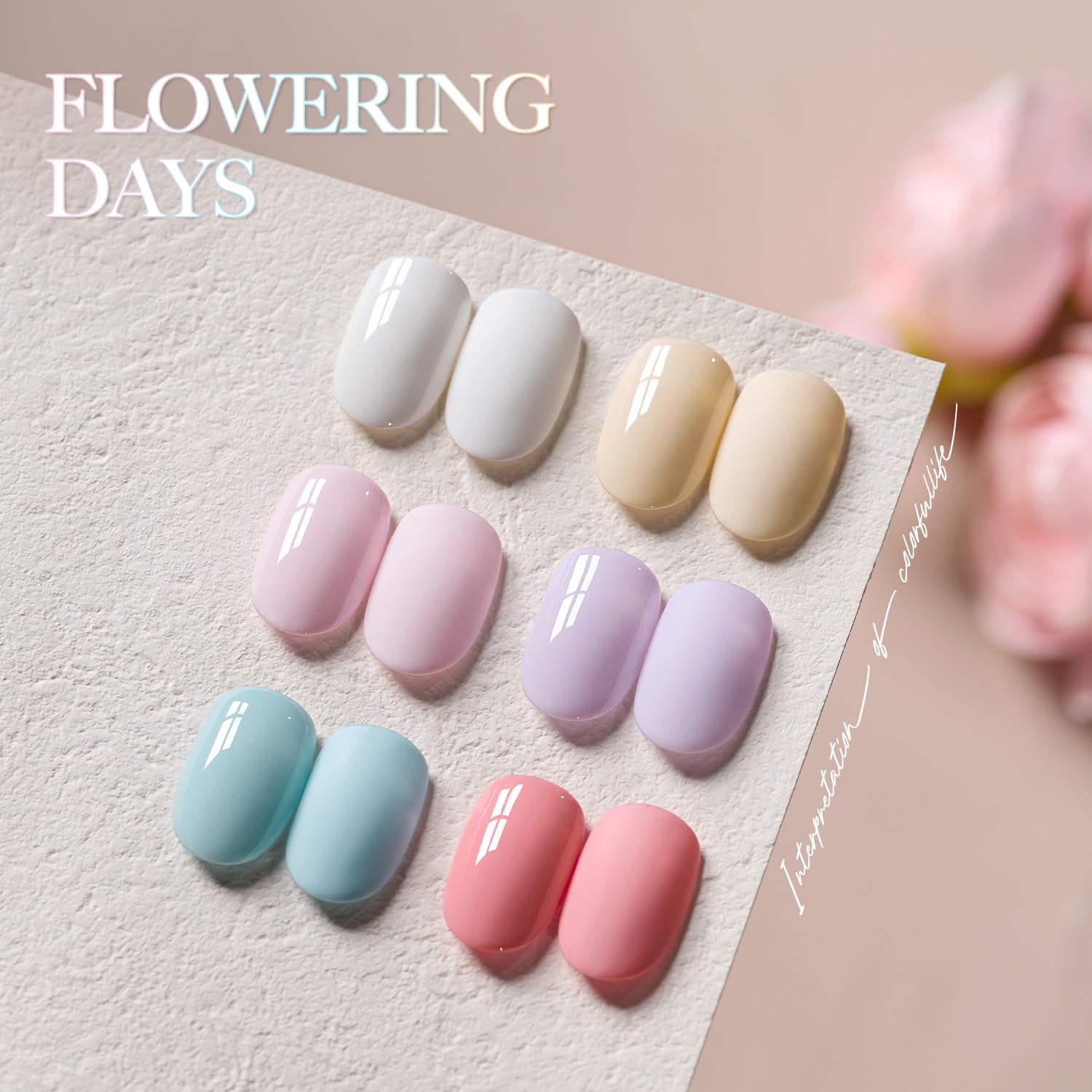 GAOY Gel Nail Polish Set in Periwinkle for a calming manicure