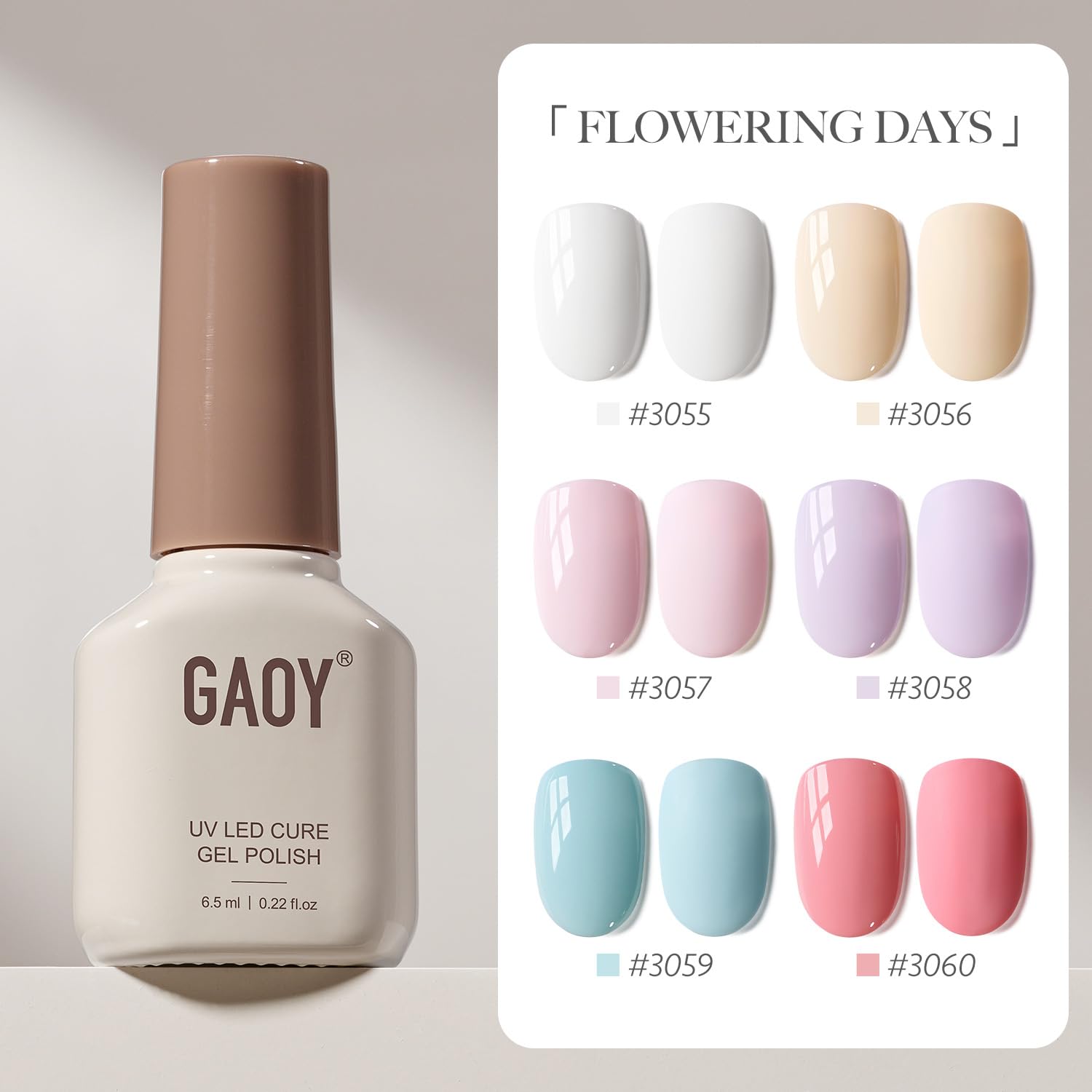 GAOY Gel Nail Polish Set in Yellow for bright accent nails