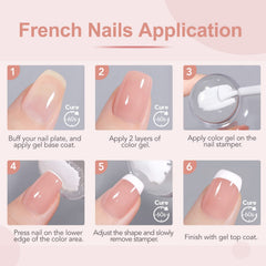 GAOY jelly gel polish bottle for versatile French looks