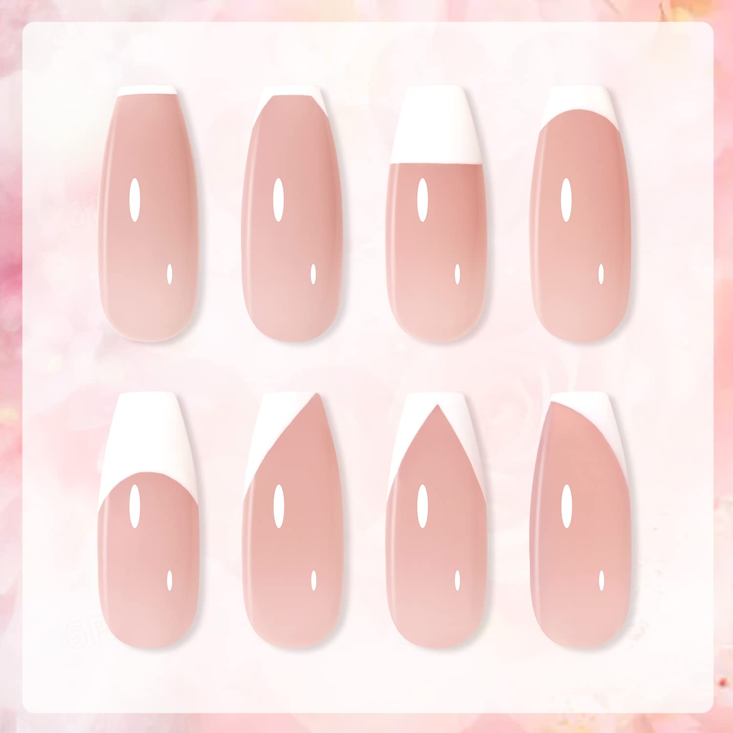 GAOY pink gel polish bottle ideal for soft French accents