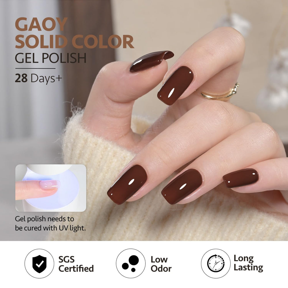 GAOY gel para uñas con curado rápido en 60 segundos.