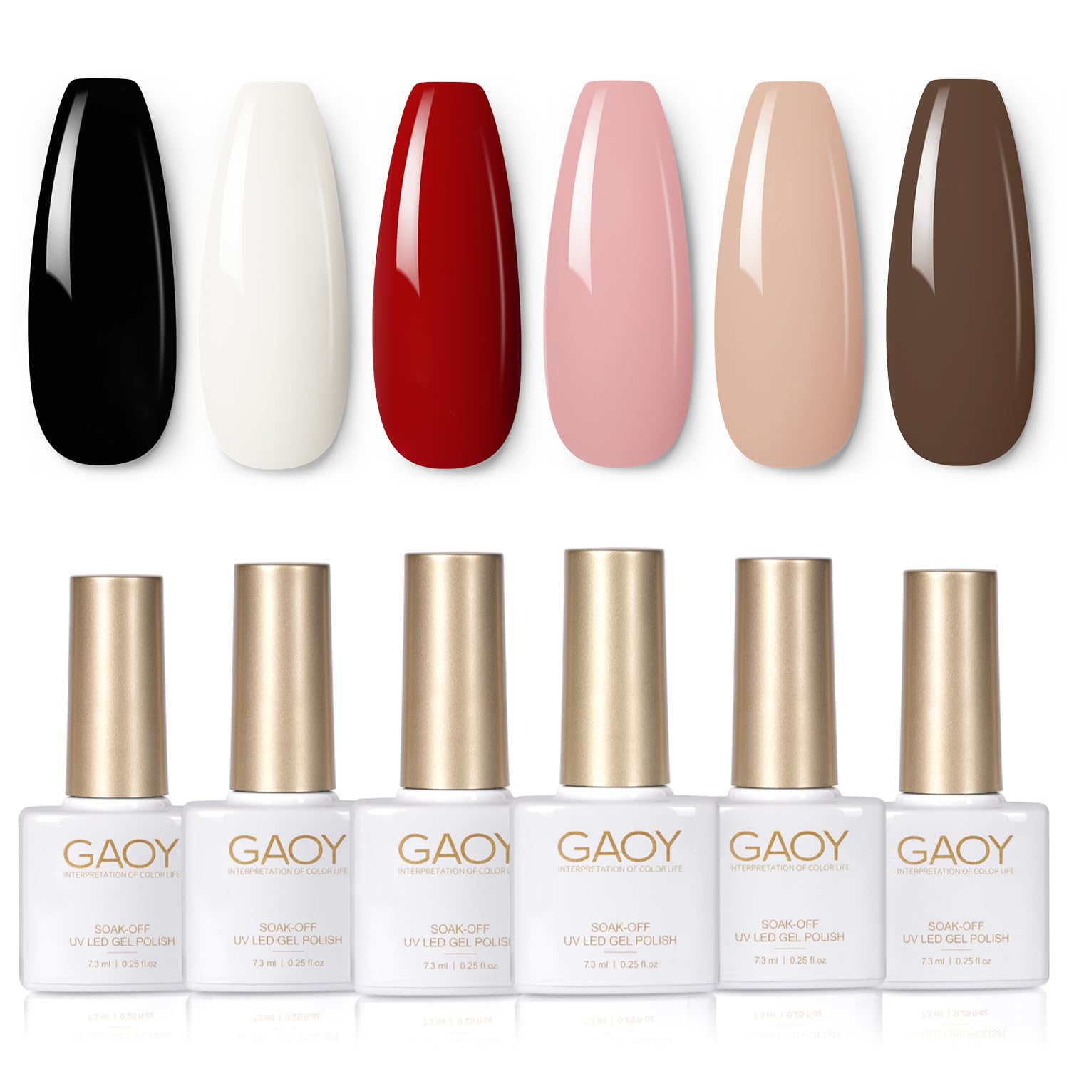 GAOY gel uñas blanco: acabado brillante para un estilo pulido y duradero