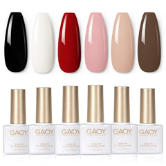 GAOY gel uñas blanco: acabado brillante para un estilo pulido y duradero