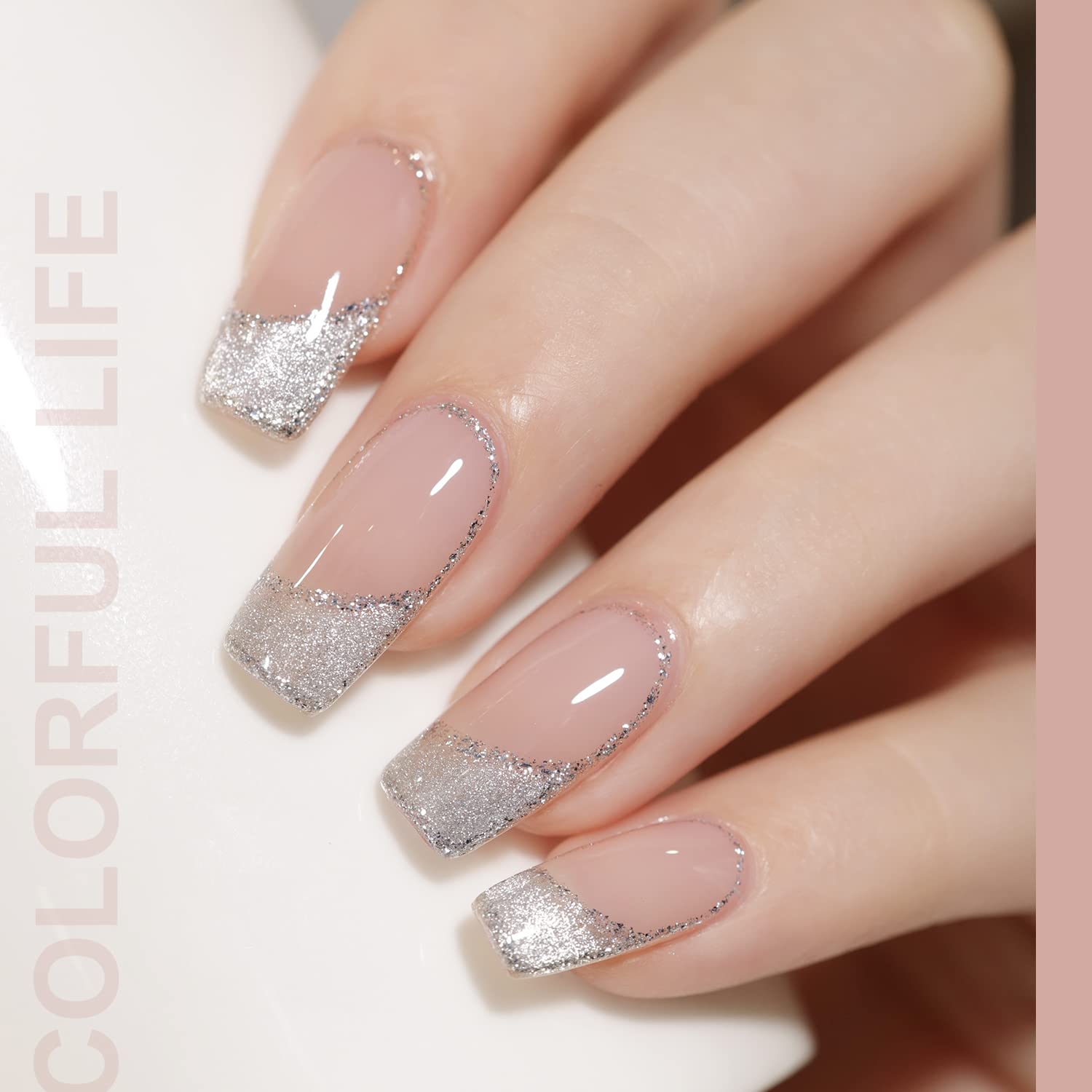 GAOY glitter holographic swatch showing radiant shimmer depth