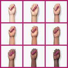 GAOY glossy top coat over color gel for a durable shine finish.