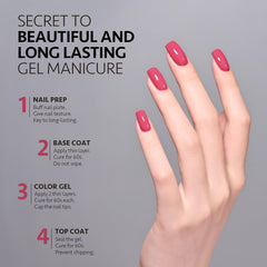 GAOY glossy top coat applied for long-lasting shine