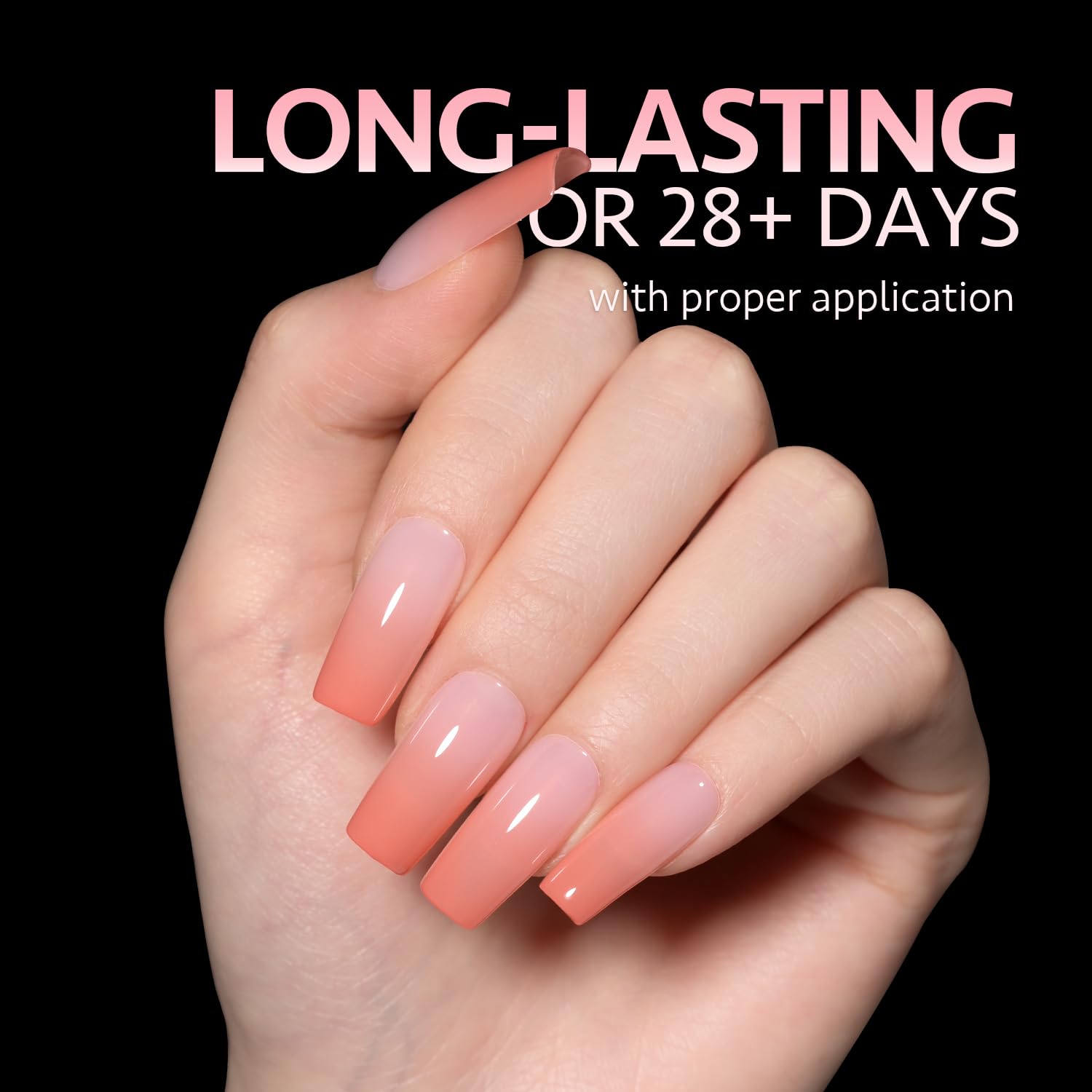 GAOY half-matte nail tips designed to improve adhesion and wear