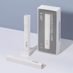 GAOY Handheld UV Light front view shows compact cordless design for gel nails.