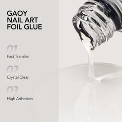 GAOY high-adhesion glue prevents peeling on intricate foil patterns.