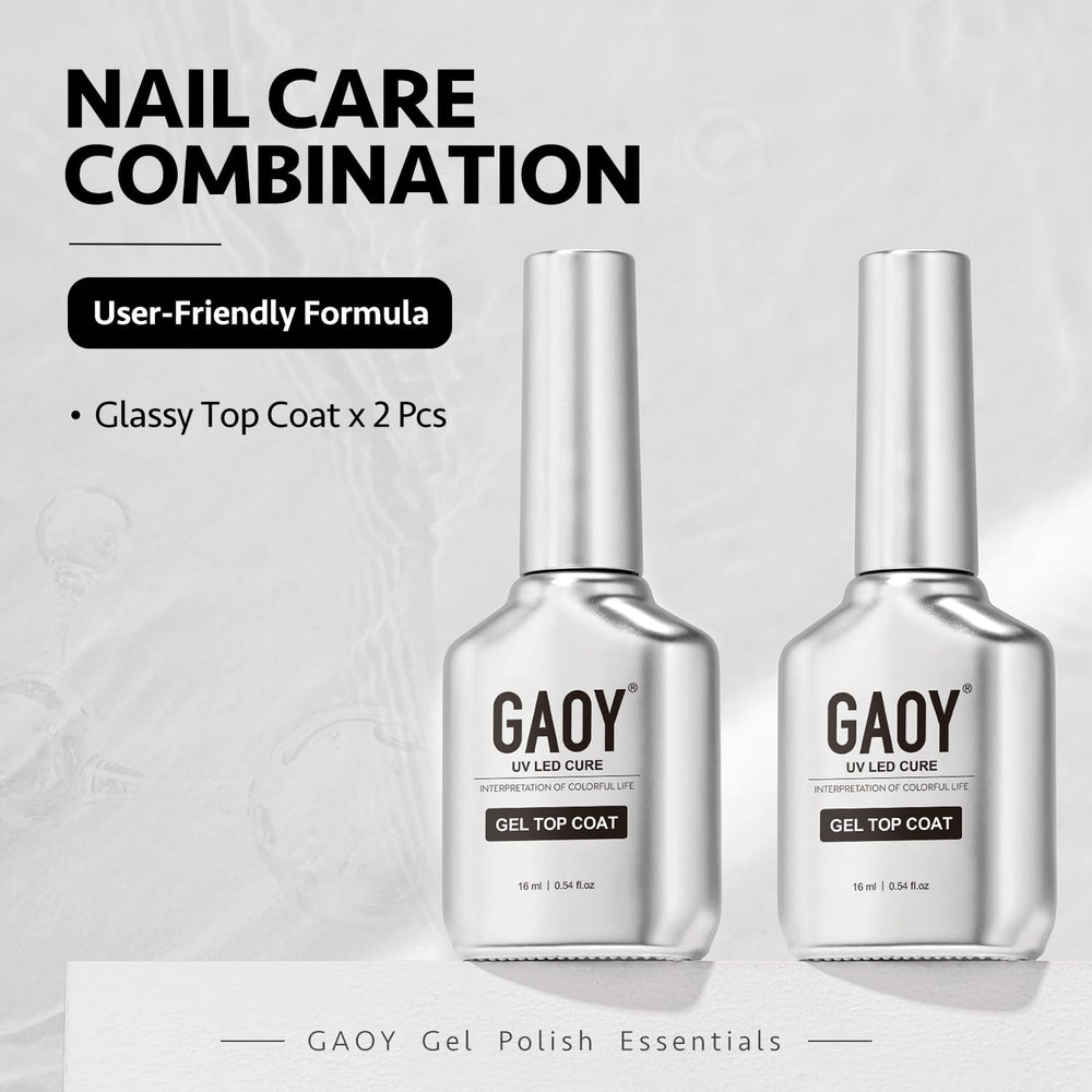 GAOY high-gloss finish top coat provides glassy, chip-resistant shine.