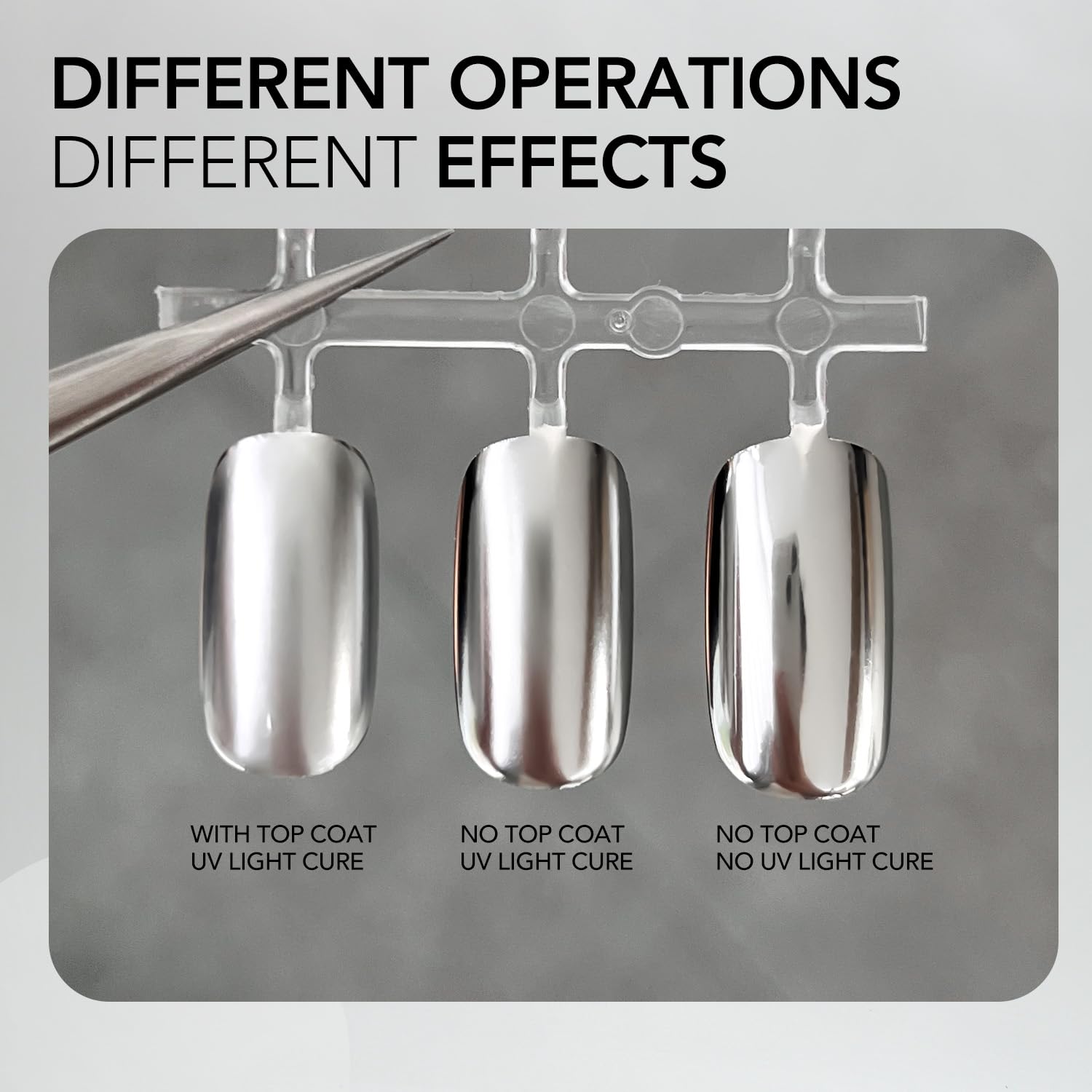 GAOY home manicure setup ready-to-use for quick chrome accents and tips.