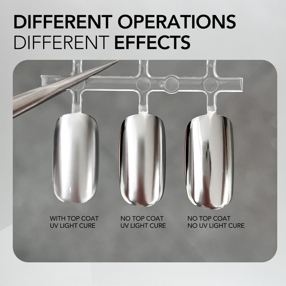 GAOY home manicure setup ready-to-use for quick chrome accents and tips.