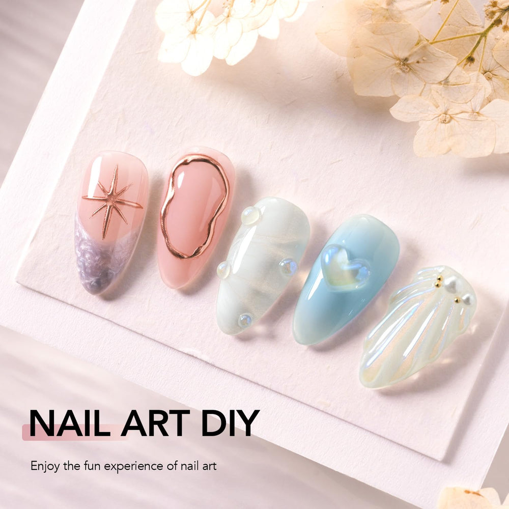 GAOY 2Pcs 3D nail gel kit ideal for sculpting and painting