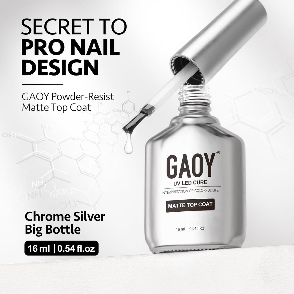 GAOY home manicure setup demonstrates easy application and ready-to-use gel top coat in kit.